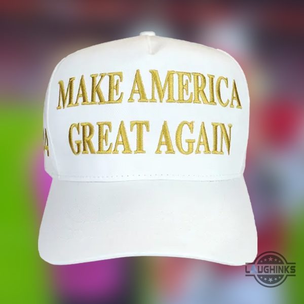 make america great again hat by nick bosa while photobooming national television review gold donald trump maga embroidered baseball cap laughinks 1