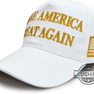 make america great again hat by nick bosa while photobooming national television review gold donald trump maga embroidered baseball cap laughinks 6