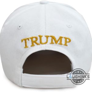 make america great again hat by nick bosa while photobooming national television review gold donald trump maga embroidered baseball cap laughinks 7