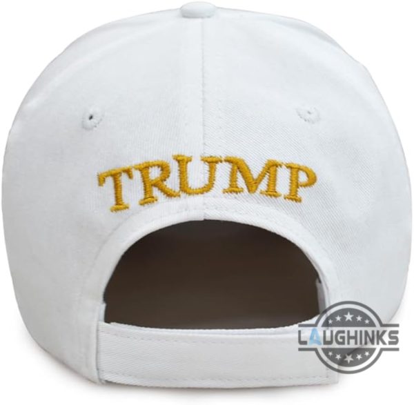 make america great again hat by nick bosa while photobooming national television review gold donald trump maga embroidered baseball cap laughinks 7