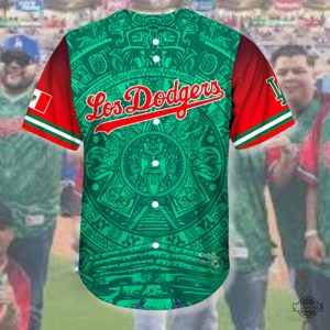 personalized los dodgers mexican heritage shirt giveaway 2024 los angeles dodgers baseball jersey shirt replica laughinks 1