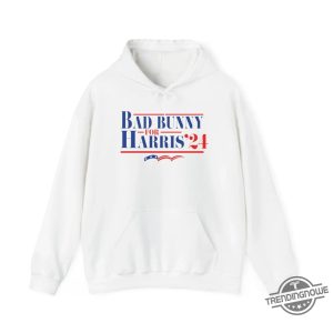 Bad Bunny For Harris 2024 Shirt Fun Crossover Political Fan Apparel trendingnowe 3