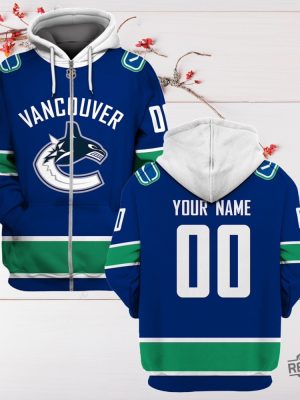 Personalized Nhl Vancouver Canucks For Fans 3D All Over Print Zip Up Hoodie Shirt Sweatshirt revetee 2