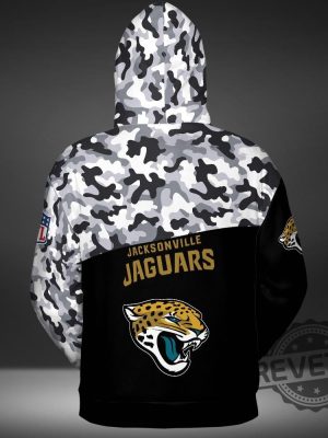 Jacksonville Jaguars Nfl Camo Veteran Team 3D All Over Print Zip Up Hoodie Option Shirt Sweatshirt revetee 2