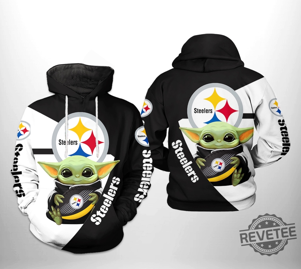 Pittsburgh Steelers Nfl Baby Yoda Team 3D All Over Print Zip Up Hoodie Option Shirt Sweatshirt