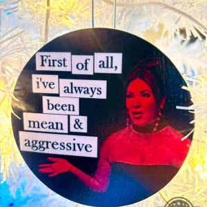 emily simpson i have always been mean and aggressive christmas ornament real housewives of orange county ceramic ornament laughinks 1