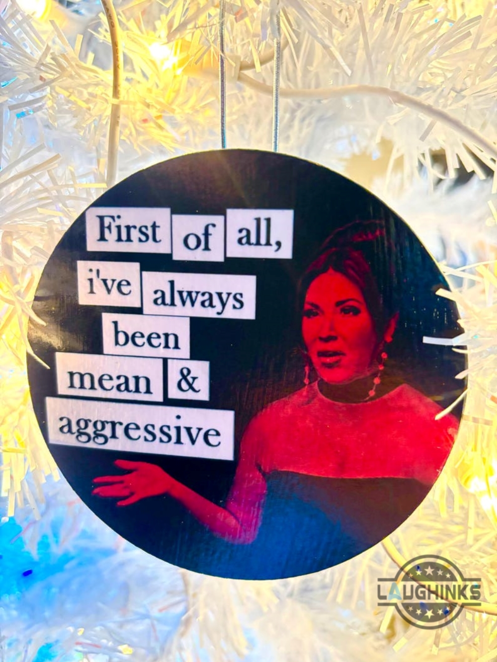 emily simpson i have always been mean and aggressive christmas ornament real housewives of orange county ceramic ornament laughinks 1