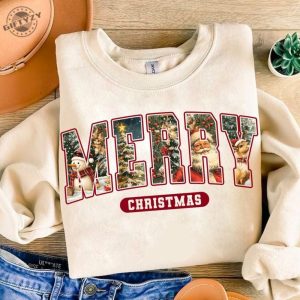 Retro Christmas Shirt Vintage Christmas Tshirt Santa Claus Hoodie Christmas Sweatshirt Merry Christmas Gift giftyzy 5