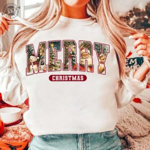 Retro Christmas Shirt Vintage Christmas Tshirt Santa Claus Hoodie Christmas Sweatshirt Merry Christmas Gift giftyzy 6