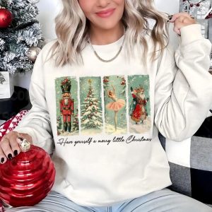 Retro Christmas Nutcracker Shirt Vintage Merry Christmas Hoodie Merry Christmas Sweatshirt Christmas Tshirt giftyzy 4