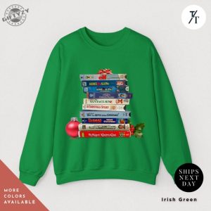 Vintage Christmas Vhs Shirt Christmas Holiday Hoodie Vhs Movies Sweater Gift For Her Retro Xmas Video Cassette Tapes Tee giftyzy 5