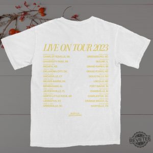 Kelsea Ballerini 2023 Yellow Ring Portrait Dateback T Shirt revetee 1