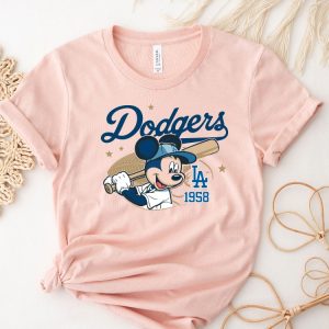 Mickey Mouse Dodgers 1958 Baseball Shirt Mickey Baseball Shirt Disney Sport Sweatshirt Dodgers Baseball Shirt Dodgers Sweatshirt revetee 6