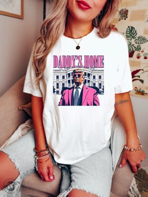 Trump Daddys Home Shirt Trump Vance 2024 Sweatshirt Patriotic Election Tee Retro Political Tshirt Usa Flag Hoodie Maga Shirt Republican Gift giftyzy 4