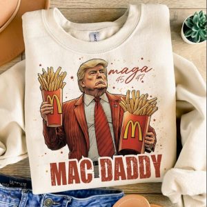 Original Funny Trump Fries Making Fries Humor Middle Class Kamala Election Maga 2024 Voter Republican Fast Food Mac Daddy Hamburger Shirt giftyzy 4