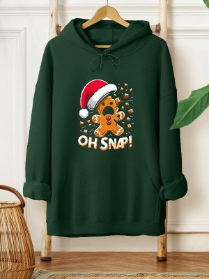 Oh Snap Christmas Sweatshirt Funny Gingerbread Shirt Holiday Sweater Cute Christmas Top Festive Sweatshirt Hoodie Shirt revetee 2