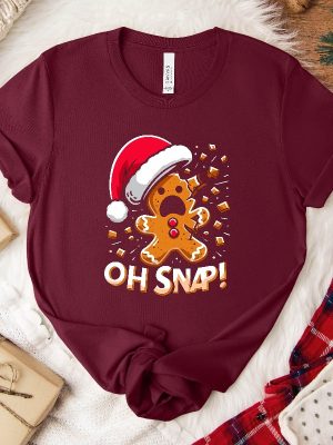 Oh Snap Christmas Sweatshirt Funny Gingerbread Shirt Holiday Sweater Cute Christmas Top Festive Sweatshirt Hoodie Shirt revetee 4