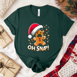 Oh Snap Christmas Sweatshirt Funny Gingerbread Shirt Holiday Sweater Cute Christmas Top Festive Sweatshirt Hoodie Shirt revetee 5