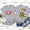 Custom Grinch Shirt Mommy Christmas Tee Grinch 2 Sides Tee Xmas Grandma Tee Mama Grinch Tee Kids Names Shirt Hoodie Sweatshirt revetee 1