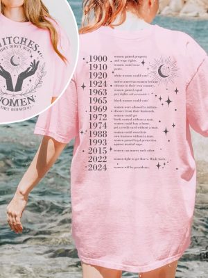 They Didnt Burn Witches They Burned Women Shirt They Didnt Burn Witches Shirt Witchy Feminist Shirt Womens Rights Shirt Hoodie Sweatshirt revetee 3