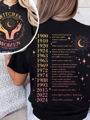 They Didnt Burn Witches They Burned Women Shirt Feminist Halloween Shirt They Didnt Burn Witches Shirt Womens Rights Shirt Hoodie Sweatshirt revetee 3