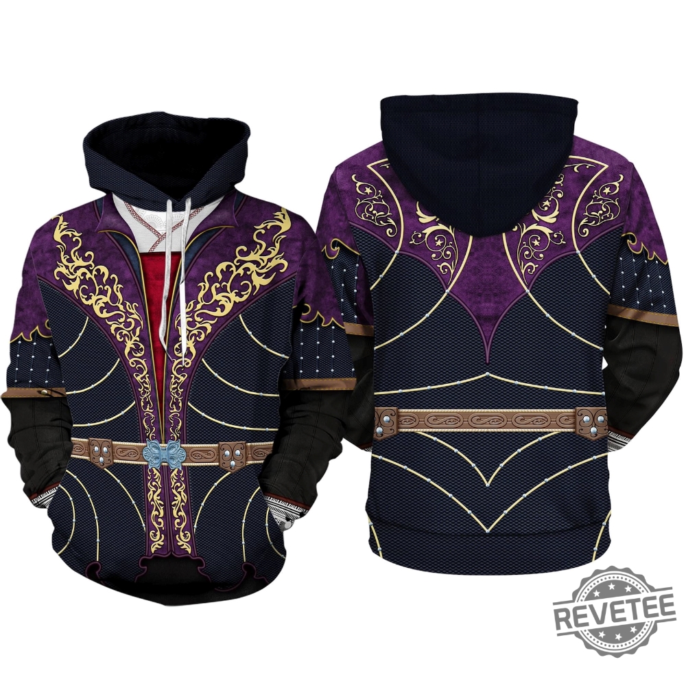 Baldurs Gate Astarion Full Over Print 3D Hoodie Baldur Gate Astarion High Elf Shirt Baldur Gate Cosplay Sweatshirt Hoodie