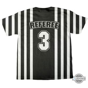 custom name and number referee costume t shirt sweatshirt hoodie adult and kids