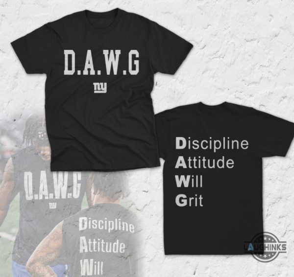 dawg malik nabers shirt discipline attitude will grit ny giants football shirt