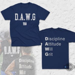 dawg malik nabers shirt discipline attitude will grit ny giants football shirt