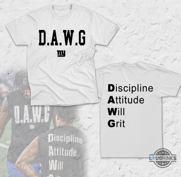 dawg malik nabers shirt discipline attitude will grit ny giants football shirt