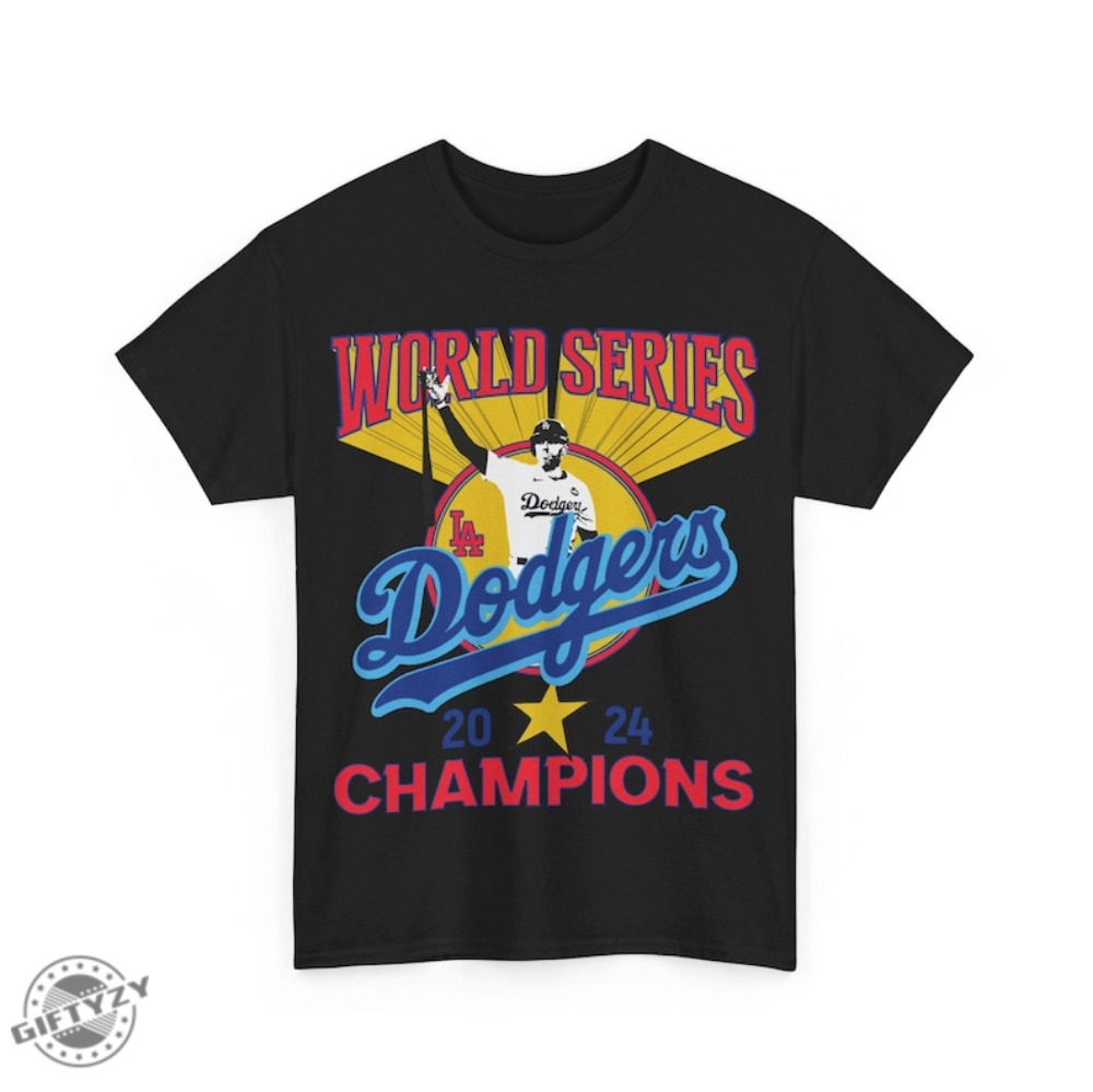 Vintage 2024 World Series Champion Dodgers Shirt Vintage Style Rap Tee