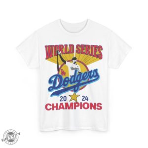 Vintage 2024 World Series Champion Dodgers Shirt Vintage Style Rap Tee giftyzy 2