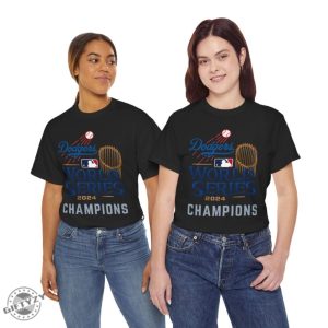 Dodgers World Series 2024 Champions Unisex Shirt Los Angeles Baseball Graphic Tshirt Mlb Fan Hoodie Sports Team Sweatshirt Cotton Apparel giftyzy 3