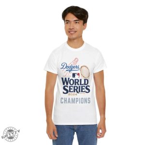 Dodgers World Series 2024 Champions Unisex Shirt Los Angeles Baseball Graphic Tshirt Mlb Fan Hoodie Sports Team Sweatshirt Cotton Apparel giftyzy 5