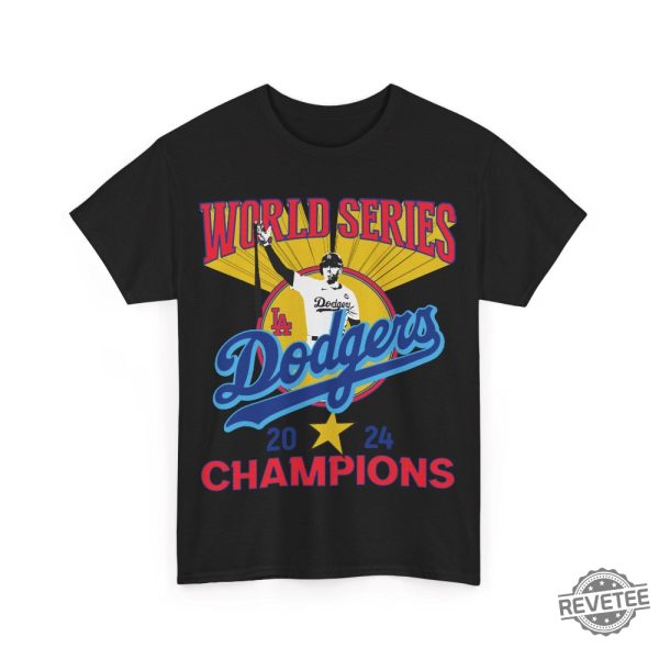 Vintage 2024 World Series Champion Dodgers Shirt Hoodie Sweatshirt Dodgers World Series Merch Dodgers Merch Dodgers World Series Hoodie revetee 1