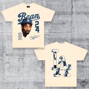 Kobe Bean Bryant 24 La Los Angeles Baseball Dodger T Shirt Hoodie Sweatshirt revetee 2