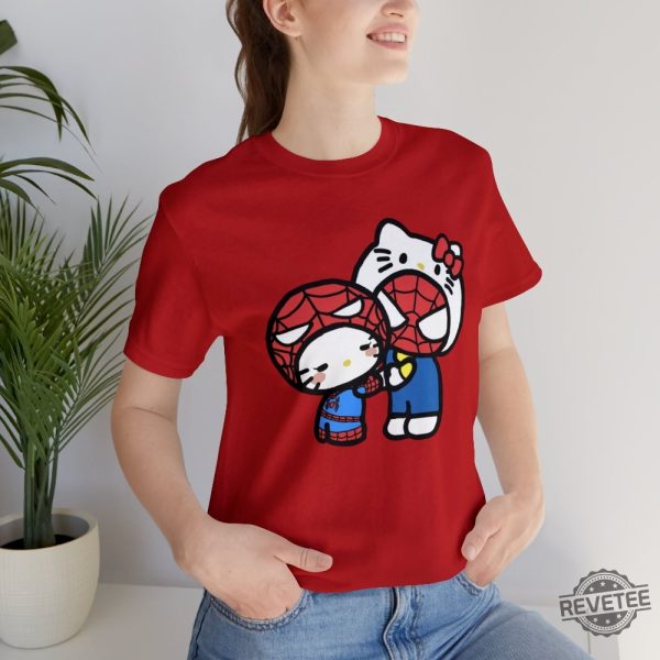 Hello Kitty Spiderman Graphic T Shirt Sanrio Marvel Graphic T Shirt Hello Kitty Art Aesthetic Sanrio Disney Graphic T Shirt Hoodie Sweatshirt revetee 2