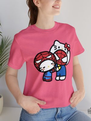 Hello Kitty Spiderman Graphic T Shirt Sanrio Marvel Graphic T Shirt Hello Kitty Art Aesthetic Sanrio Disney Graphic T Shirt Hoodie Sweatshirt revetee 3