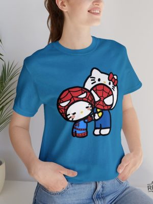 Hello Kitty Spiderman Graphic T Shirt Sanrio Marvel Graphic T Shirt Hello Kitty Art Aesthetic Sanrio Disney Graphic T Shirt Hoodie Sweatshirt revetee 4