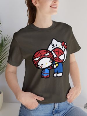 Hello Kitty Spiderman Graphic T Shirt Sanrio Marvel Graphic T Shirt Hello Kitty Art Aesthetic Sanrio Disney Graphic T Shirt Hoodie Sweatshirt revetee 5