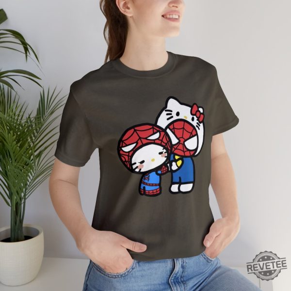 Hello Kitty Spiderman Graphic T Shirt Sanrio Marvel Graphic T Shirt Hello Kitty Art Aesthetic Sanrio Disney Graphic T Shirt Hoodie Sweatshirt revetee 5