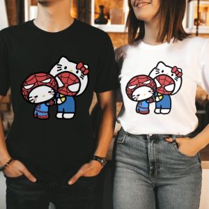 Hello Kitty Spiderman Graphic T Shirt Sanrio Marvel Graphic T Shirt Hello Kitty Art Aesthetic Sanrio Disney Graphic T Shirt Hoodie Sweatshirt revetee 6