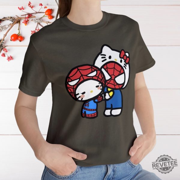 Hello Kitty Spiderman Graphic T Shirt Sanrio Marvel Graphic T Shirt Hello Kitty Art Aesthetic Sanrio Disney Graphic T Shirt Hoodie Sweatshirt revetee 7