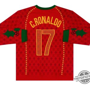 Portugal Ronaldo 17 Christmas Ugly Sweater Festive Sweater For Soccer Fans trendingnowe 2