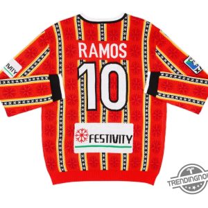 Ramos 10 Santa Claus Christmas Ugly Sweater Celebrate The Holidays With Soccer Style trendingnowe 2