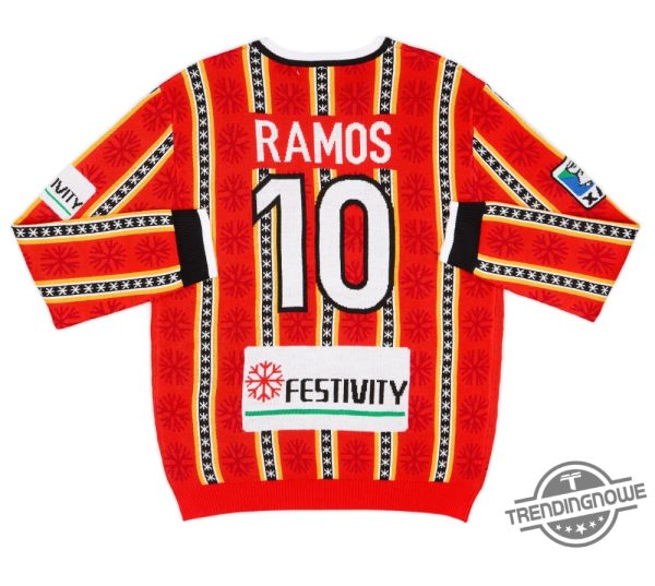 Ramos 10 Santa Claus Christmas Ugly Sweater Celebrate The Holidays With Soccer Style trendingnowe 2