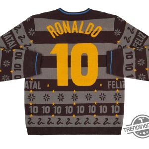 Ronaldo 10 Feliz Natal Christmas Ugly Sweater Celebrate Christmas With Soccer Spirit trendingnowe 2