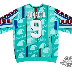 Ronaldo 9 Feliz Navidad Christmas Ugly Sweater Festive Apparel For Ronaldo Fans trendingnowe 2