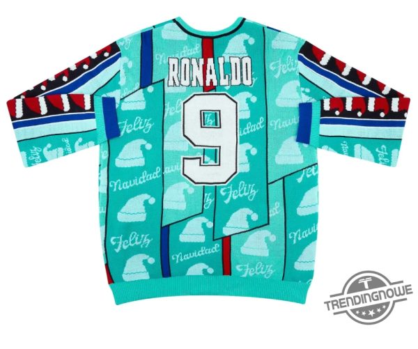 Ronaldo 9 Feliz Navidad Christmas Ugly Sweater Festive Apparel For Ronaldo Fans trendingnowe 2