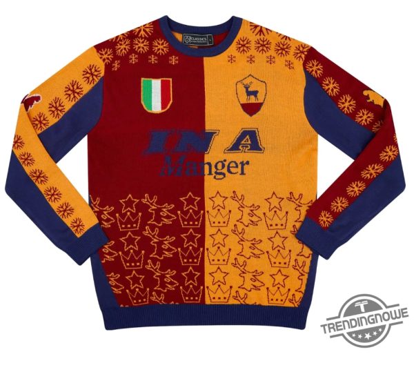 Totti 10 In A Manger Christmas Ugly Sweater Playful Holiday Sweater For Totti Fans trendingnowe 1